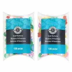 Buy 🌟 Assorted Brights Craft Button Value Pack by Loops & Threads™ 💯