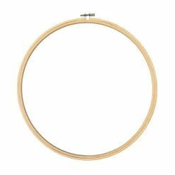 Budget π 18 Pack: 12" Round Bamboo Embroidery Hoop by Loops & Threads™ π