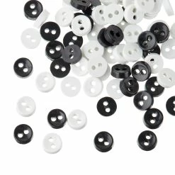Hot Sale 🎁 Favorite Findings™ Mini Buttons, Black & White by Loops & Threads® 💯