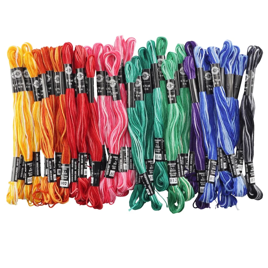 Budget β Variegated Embroidery Floss Loops & Threads™, 36ct. π