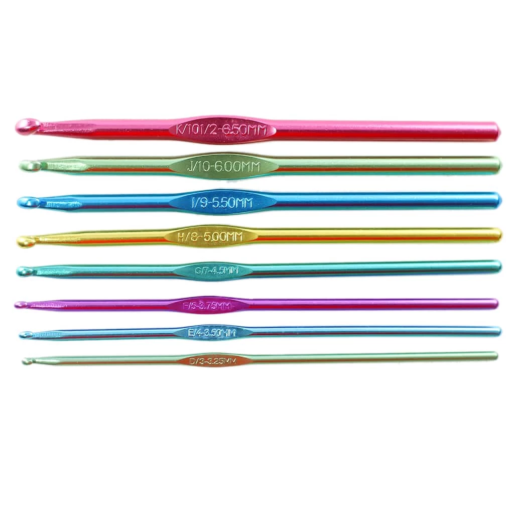 Top 10 π Anodized Aluminum Crochet Hook Set by Loops & Threads®, D-K π