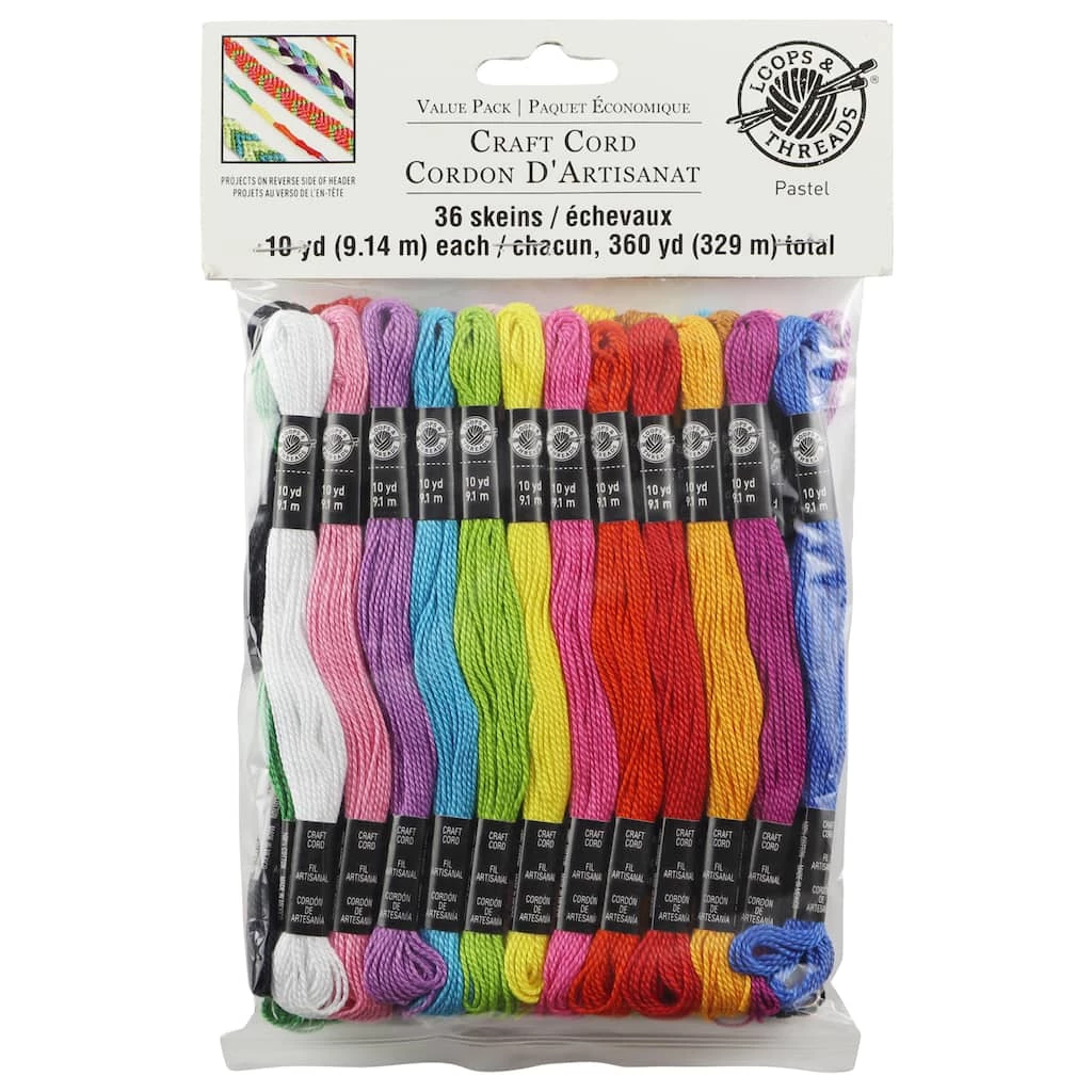 Flash Sale ❤️ 12 Packs: 36 ct. (432 total) Pastel Craft Cord by Loops & Threads® ❤️ - Image 2