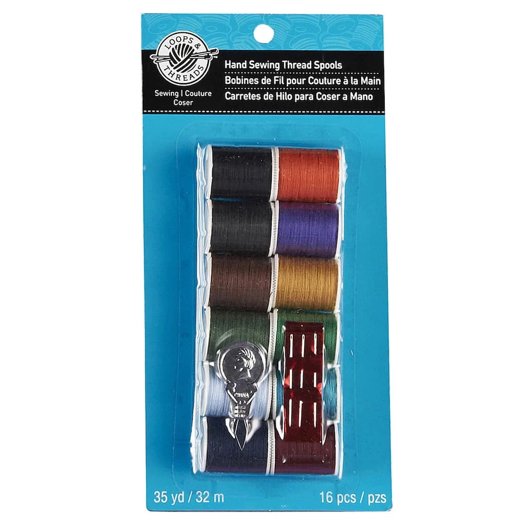 Brand new β Loops & Threads™ Hand Sewing Thread Spools, Dark Colors π