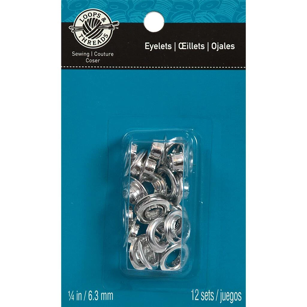 Brand new π₯ 12 Packs: 12 ct. (144 total) 1/4" Eyelets by Loops & Threads™ π - Image 3