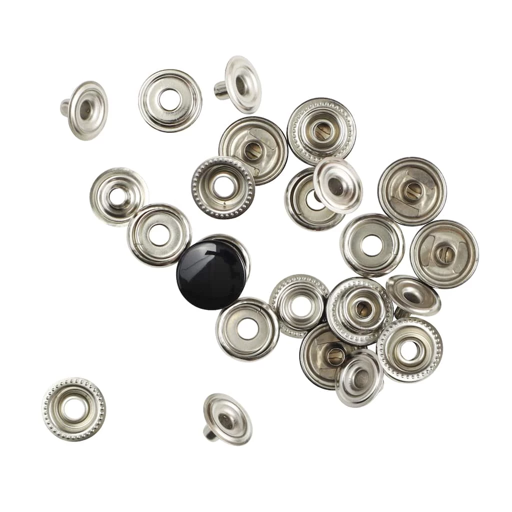 Cheap βοΈ Black Heavy Duty Snaps by Loops & Threads™ π - Image 3