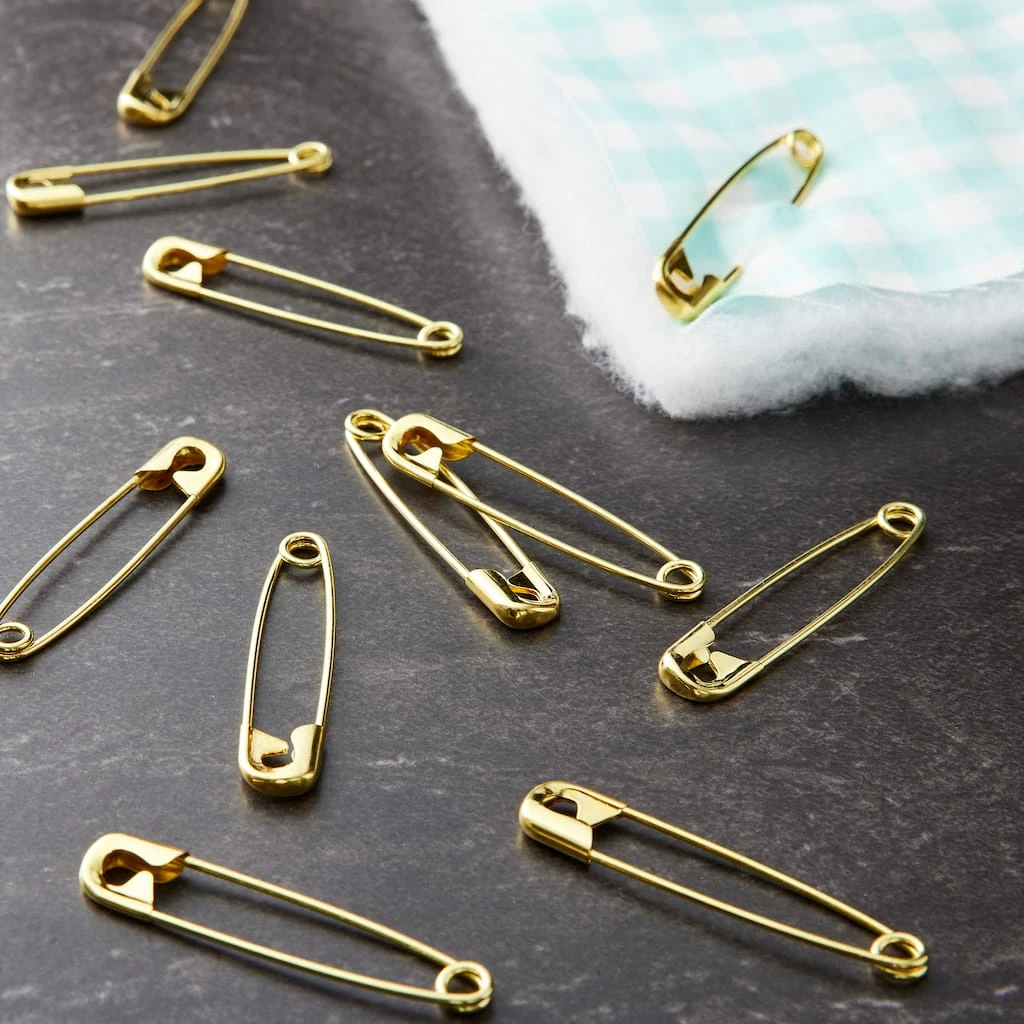 Flash Sale π 12 Packs: 20 ct. (240 total) 2" Gold Quilter's Safety Pins by Loops & Threads™ π - Image 2