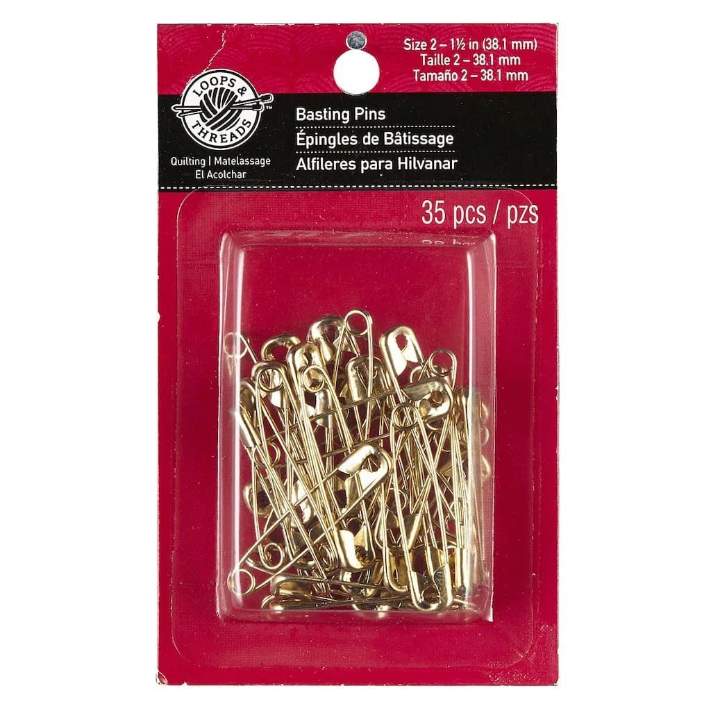 Discount π Loops & Threads™ Basting Pins, 1 1/2" π