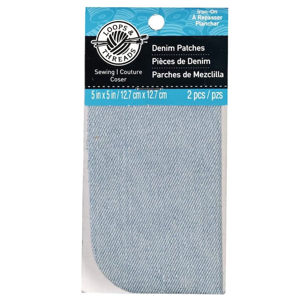 New π 24 Packs: 2 ct. (48 total) Stonewashed Denim Patches by Loops & Threads™ π₯°