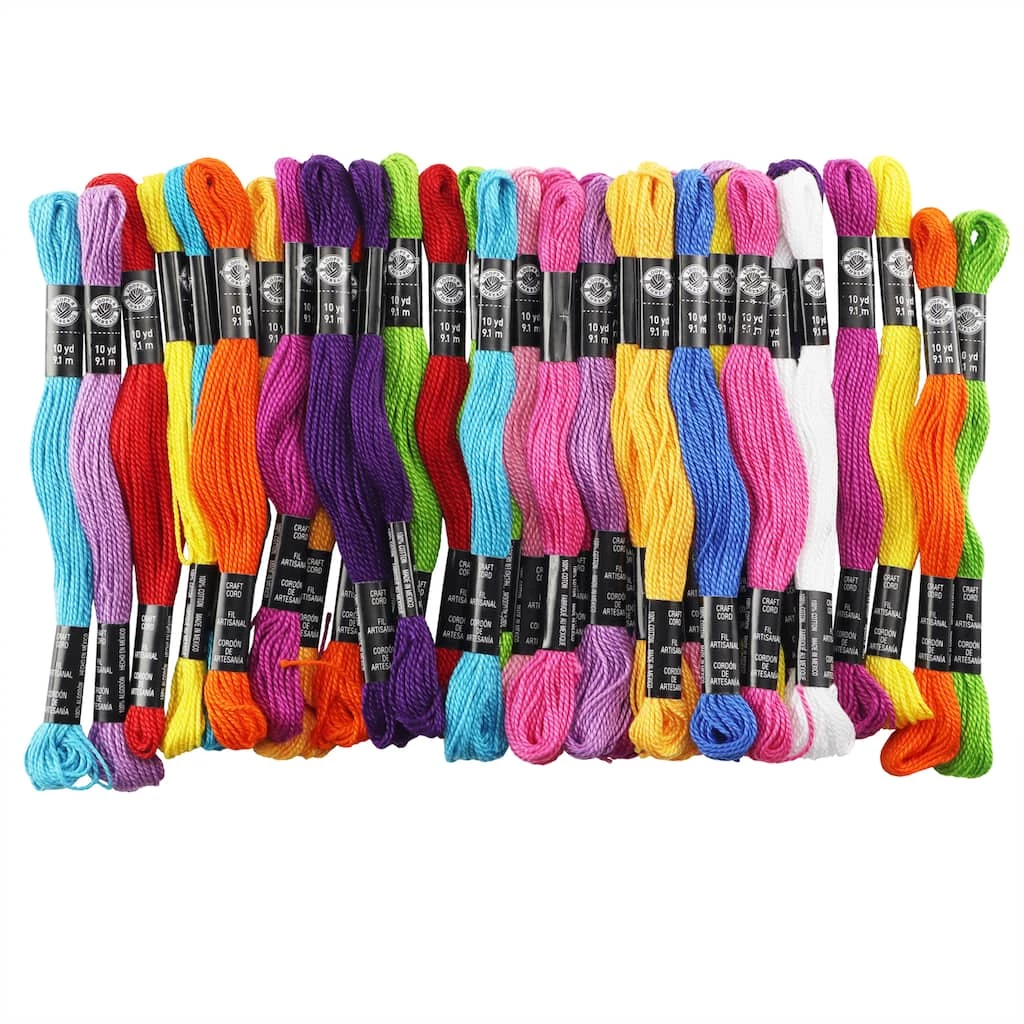 Cheap β¨ 12 Packs: 36 ct. (432 total) Rainbow Craft Cord by Loops & Threads™ π