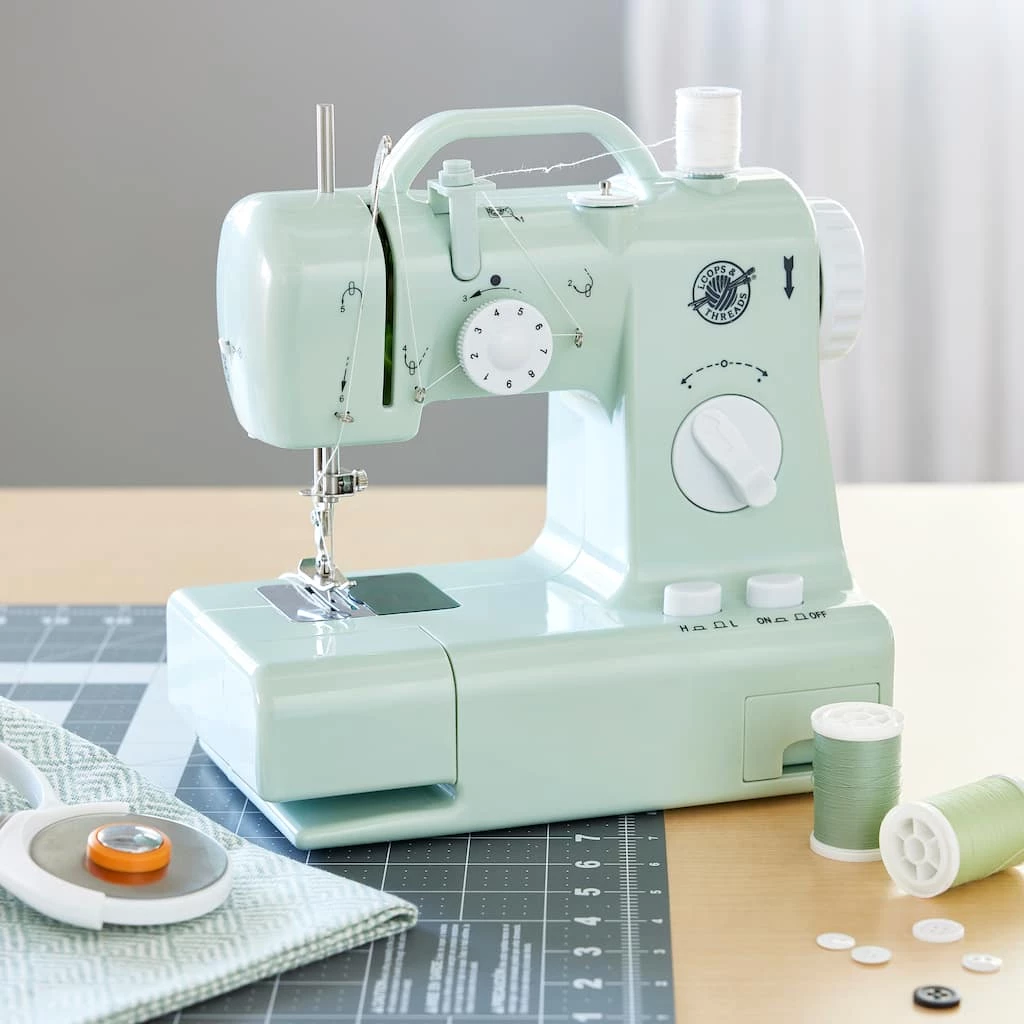 Best deal π€© Mint Green Desktop Sewing Machine by Loops & Threads™ π₯ - Image 2