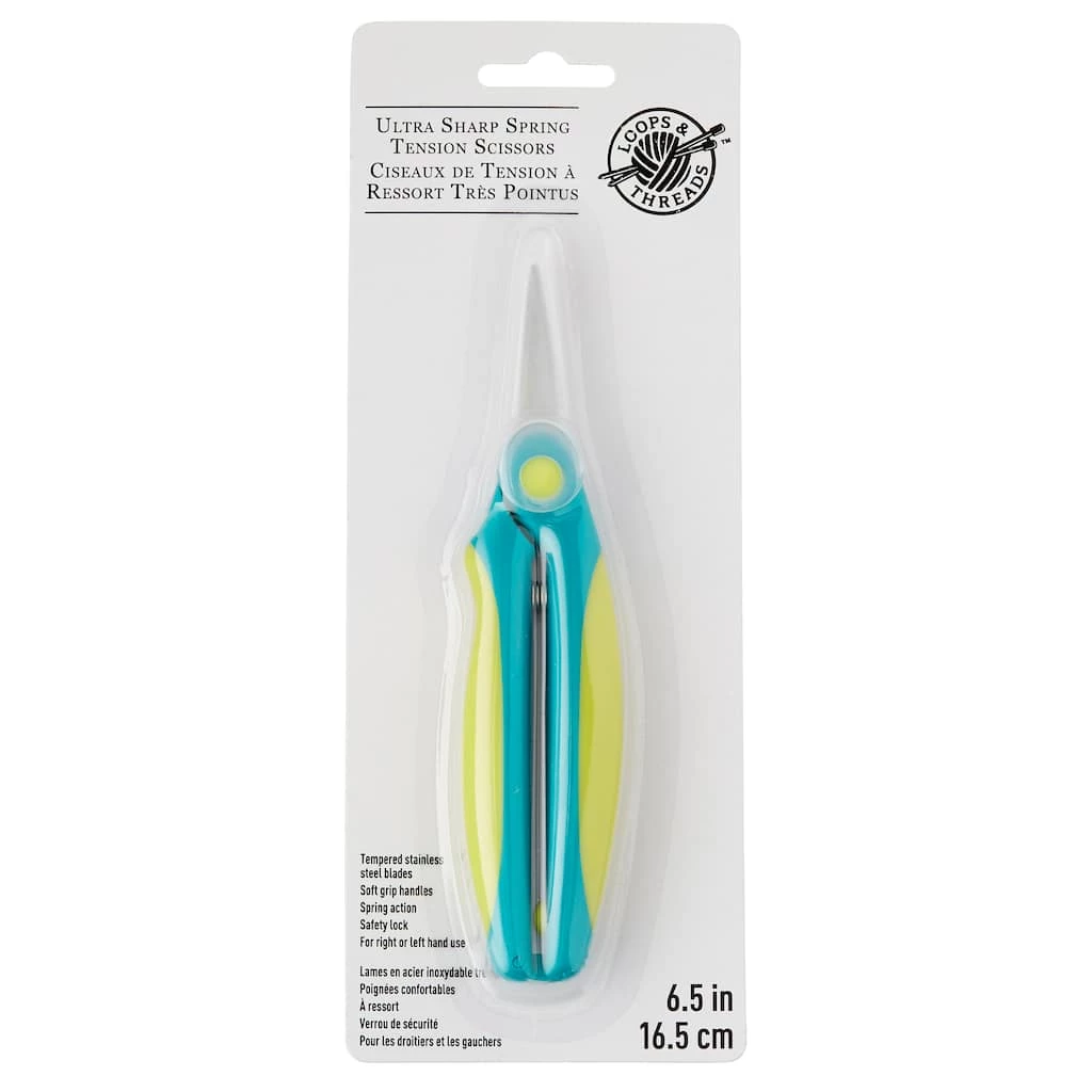 Outlet π 6.5" Ultra-Sharp Spring Tension Scissors By Loops & Threads™ π - Image 3