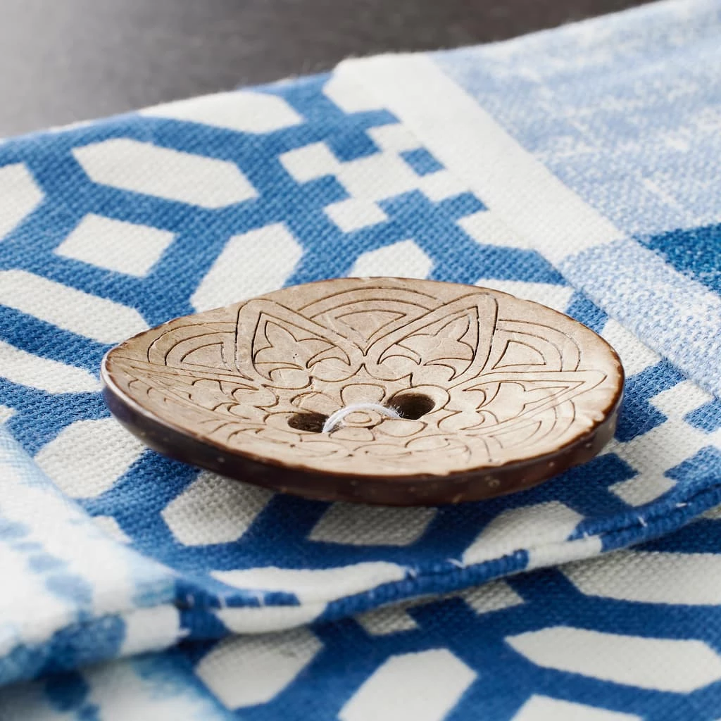 Outlet π 12 Pack: 2" Coconut Design Button by Loops & Threads® 𧨠- Image 2