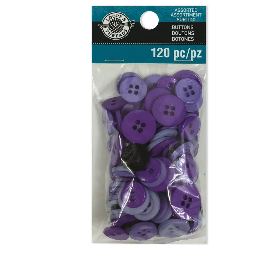 Best reviews of π Colors We Love Purple Buttons By Loops & Threads® π