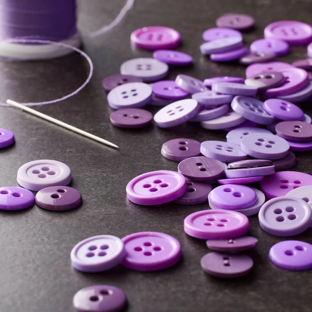 Best reviews of π Colors We Love Purple Buttons By Loops & Threads® π - Image 2