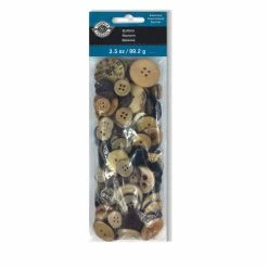 Cheap 🤩 Wooden & Coconut Buttons By Loops & Threads® 👏