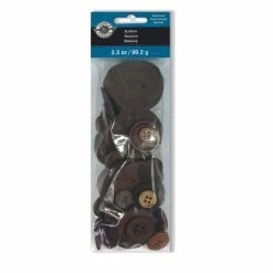 Flash Sale β 12 Pack: Brown Wooden Buttons Set by Loops & Threads® π