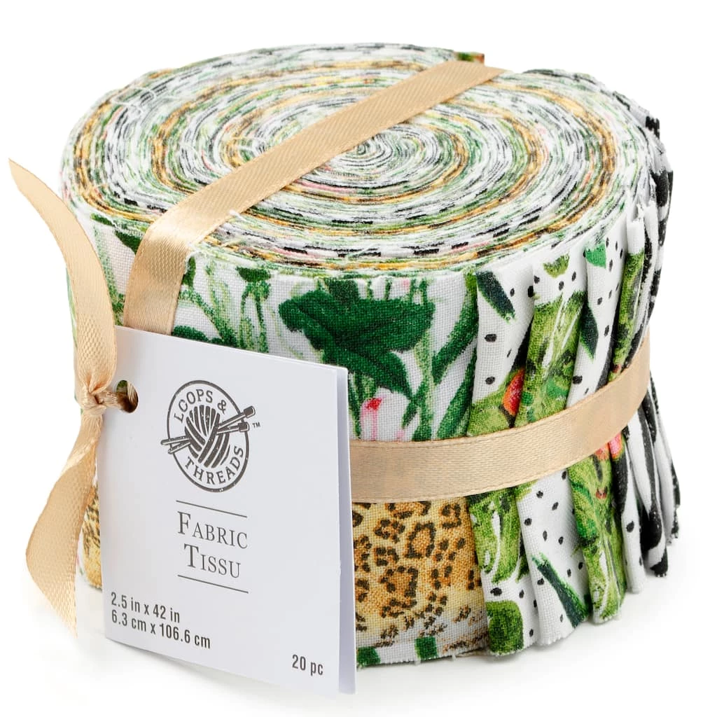 Promo β Animal Fabric Strips by Loops & Threads® β
