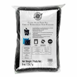 Wholesale 🔔 8 Pack: Classic Black Fiber Fill by Loops & Threads®, 8oz. 😀