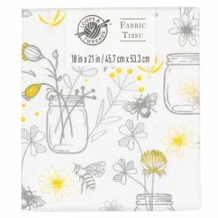 Wholesale 𧨠Gray & Yellow Mason Cotton Fabric by Loops & Threads™ π