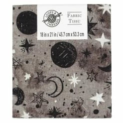 Cheapest 🧨 Gray Night Sky Cotton Fabric by Loops & Threads™ 😉