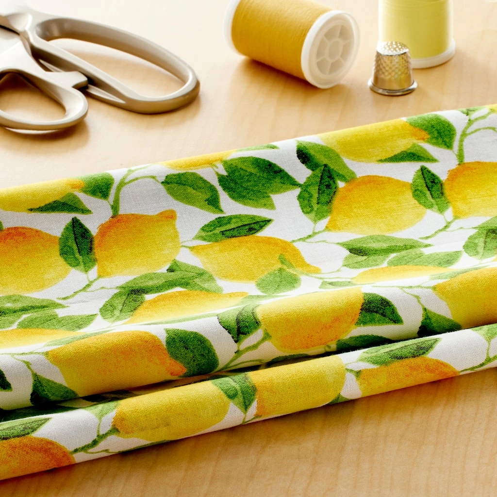 Best deal π Lemon Cotton Fabric by Loops & Threads™ π― - Image 2