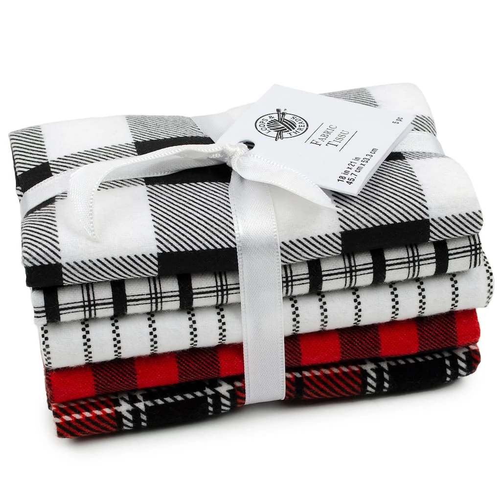 Cheap π₯ Flannel Print Cotton Fabric Bundle by Loops & Threads™ π€©