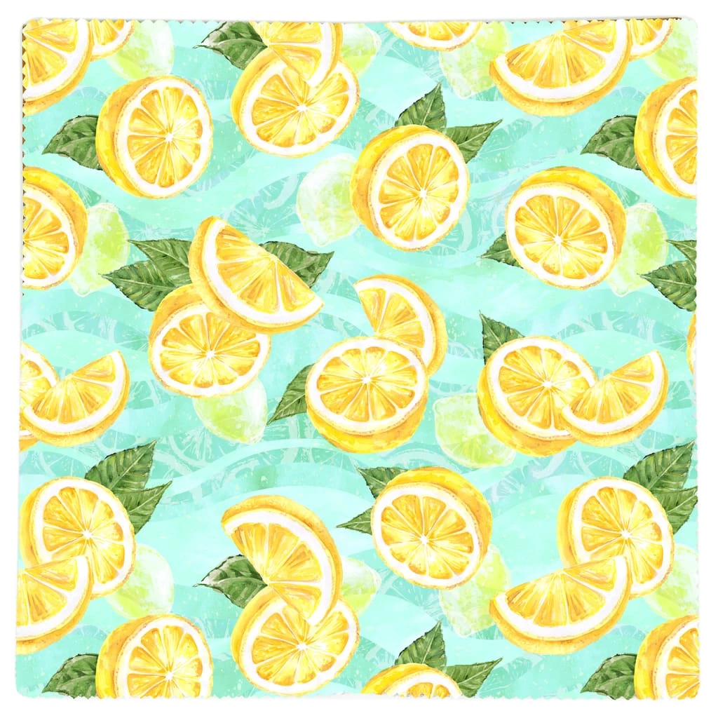 Budget π― Blue & Yellow Lemon Cotton Fabric Bundle by Loops & Threads™ βοΈ - Image 4