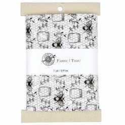 Discount 🔔 Black & White Bees Cotton Fabric Bundle by Loops & Threads™ 👍