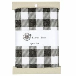 Best Sale π₯ Black & White Buffalo Check Cotton Fabric by Loops & Threads™ β
