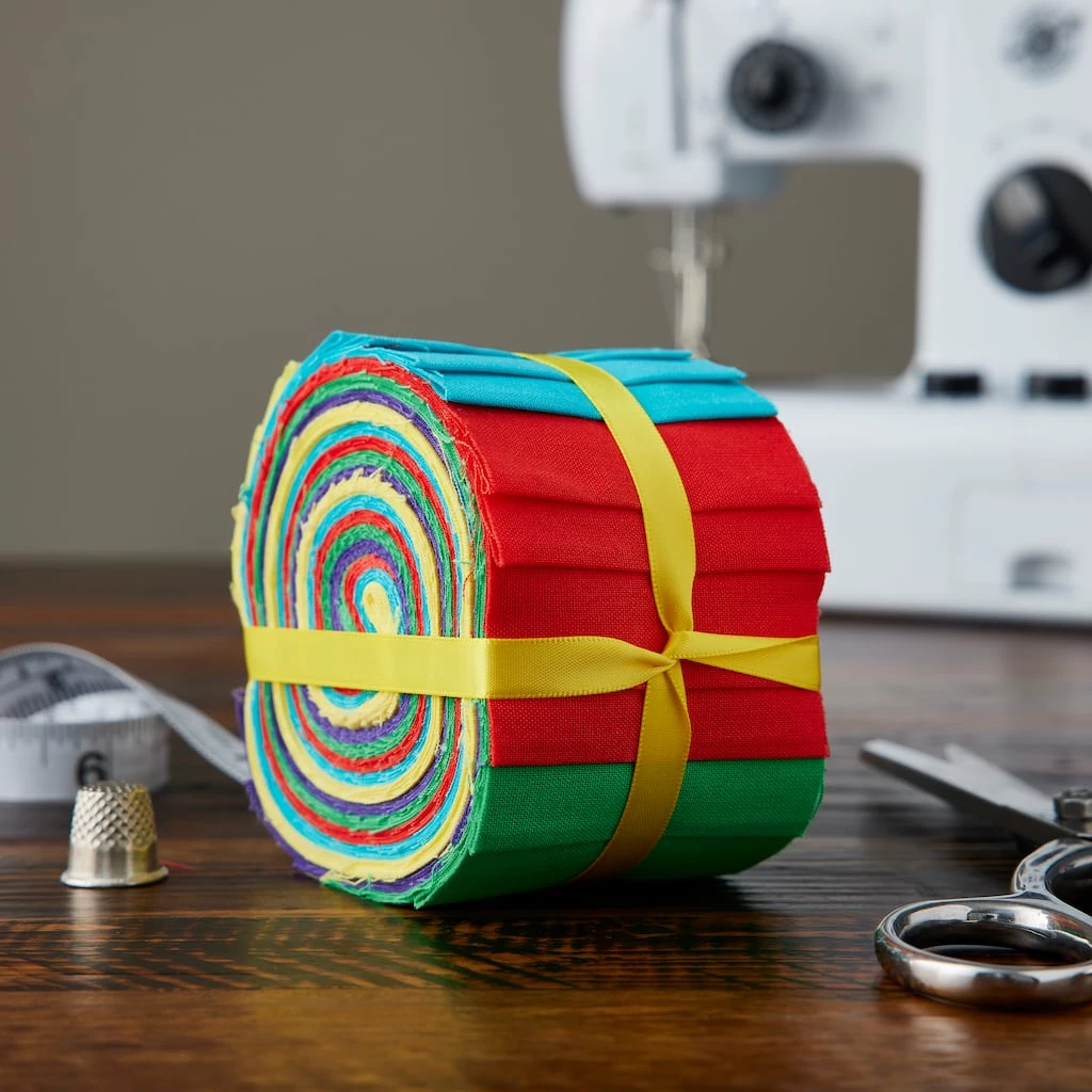 Hot Sale ✨ Bright Solid Cotton Fabric Strips by Loops & Threads™ 🔥 - Image 2