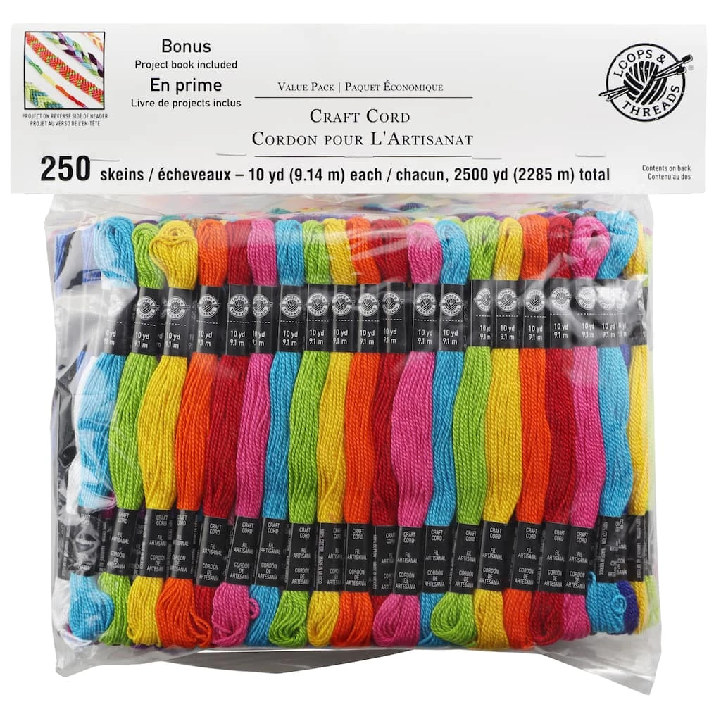 Wholesale π 6 Pack: Craft Cord Value Pack by Loops & Threads® π - Image 2