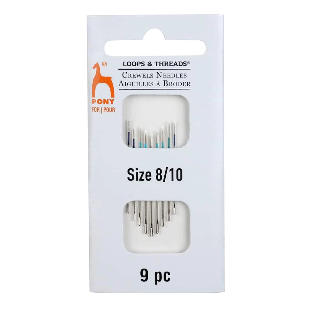 Best deal π 18 Packs: 9 ct. (162 total) Pony® 8/10 Crewels Needles by Loops & Threads® π€© - Image 2