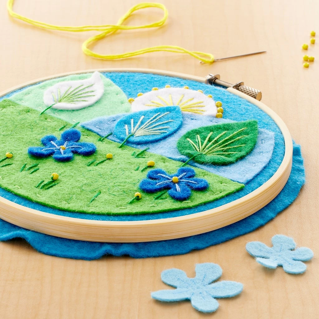 Buy 🎉 Blue Scene Felt Applique Kit by Loops & Threads® 🧨 - Image 2