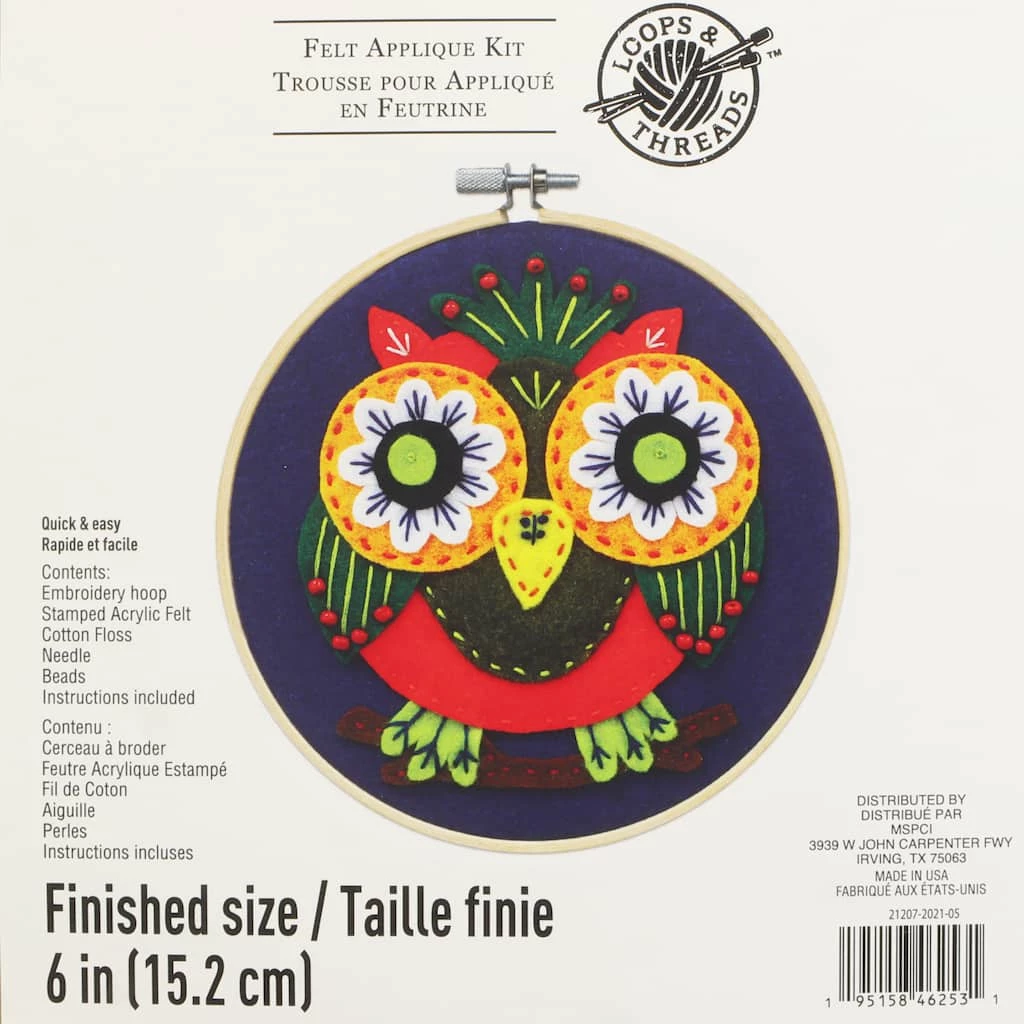 Flash Sale 🔥 Owl Felt Applique Kit by Loops & Threads® 🔥 - Image 2