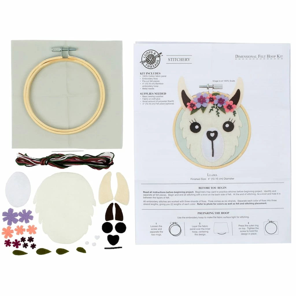 Top 10 π Llama Felt Hoop Kit by Loops & Threads™ βοΈ - Image 4