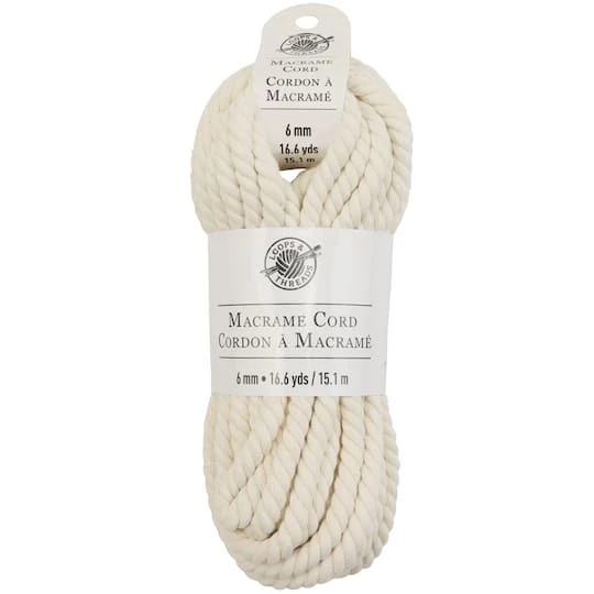 Brand new π 12 Pack: Macramé Cotton Cord by Loops & Threads®, 50ft. π - Image 6