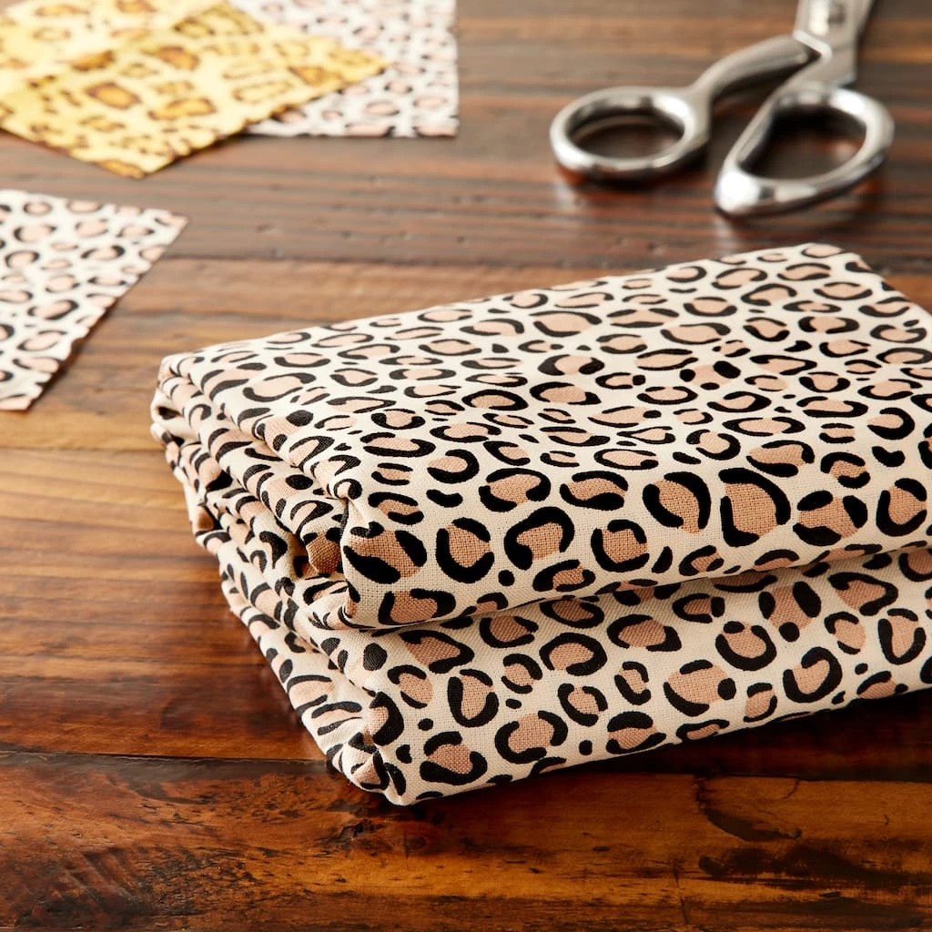 Best Sale β€οΈ Leopard Cotton Fabric Bundle by Loops & Threads® β - Image 2