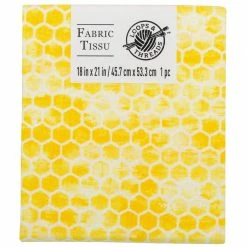 Cheap ⌛ Yellow Honeycomb Cotton Fabric Bundle by Loops & Threads™ 🧨