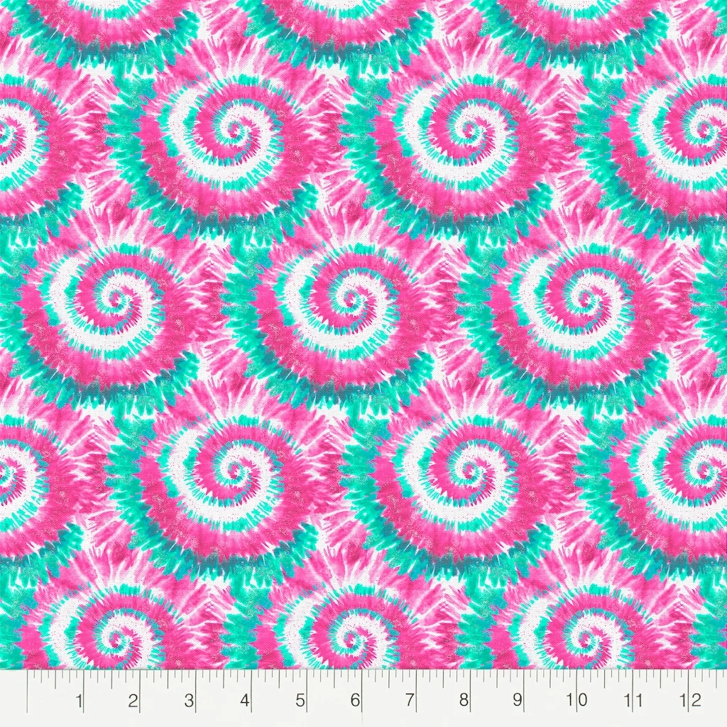 Best deal βοΈ Pink & Blue Tie Dye Cotton Fabric Bundle by Loops & Threads™ π - Image 3