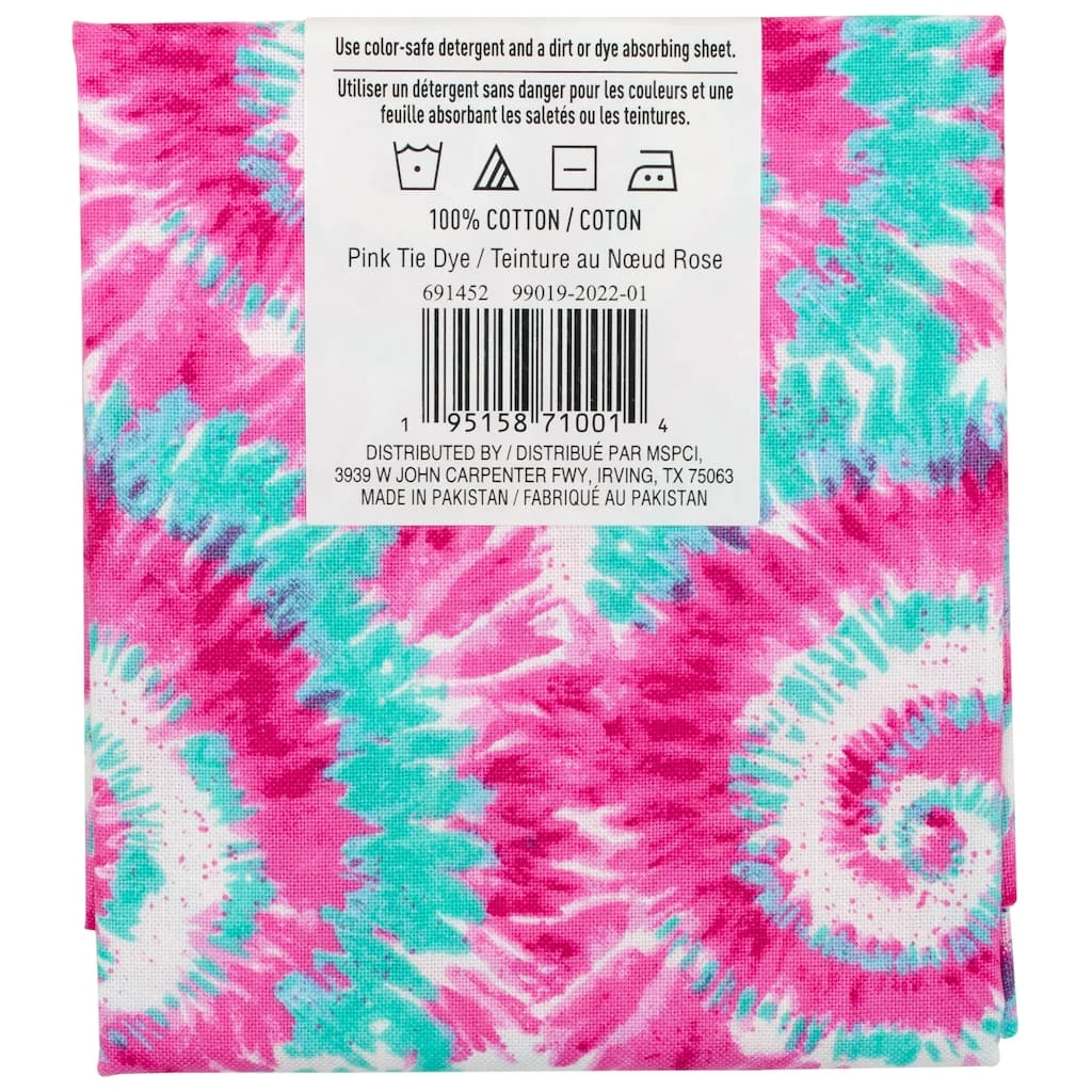 Best deal βοΈ Pink & Blue Tie Dye Cotton Fabric Bundle by Loops & Threads™ π - Image 6