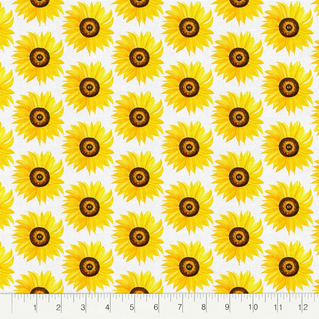 Best deal π Sunflower Cotton Fabric Bundle by Loops & Threads™ π - Image 3