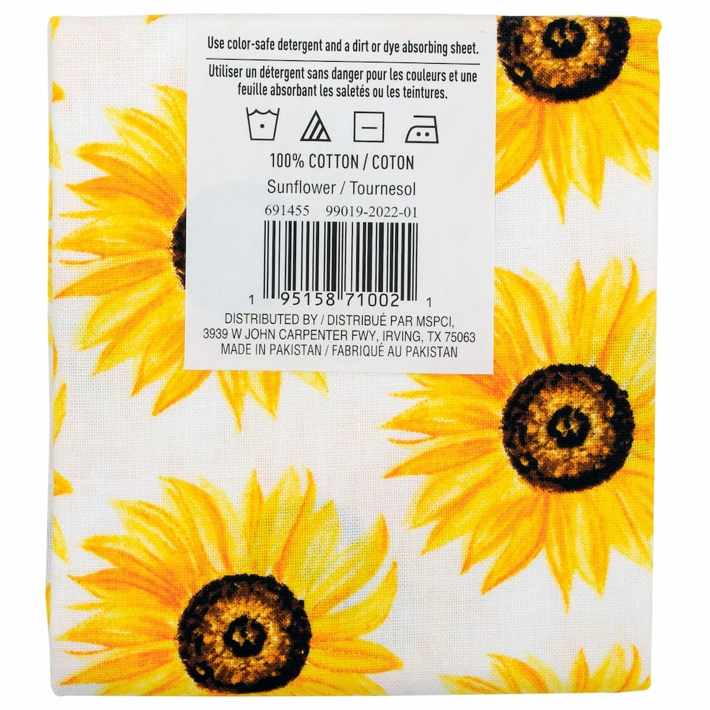 Best deal π Sunflower Cotton Fabric Bundle by Loops & Threads™ π - Image 6