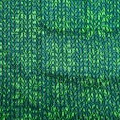 Promo π Green Print Cotton Fabric by Loops & Threads® π