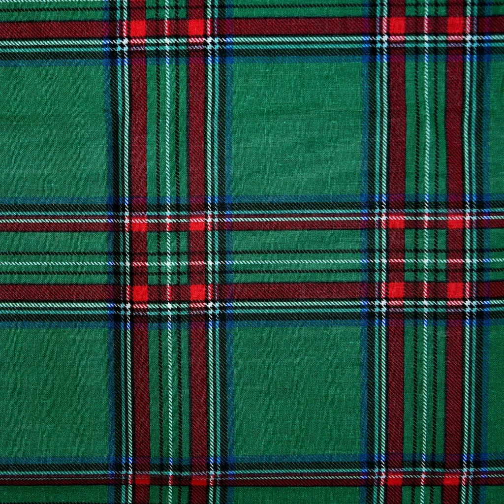Deals βοΈ Green Plaid Cotton Fabric by Loops & Threads® π