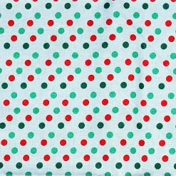 Cheapest π Red & Green Polka Dot Cotton Fabric by Loops & Threads® π―