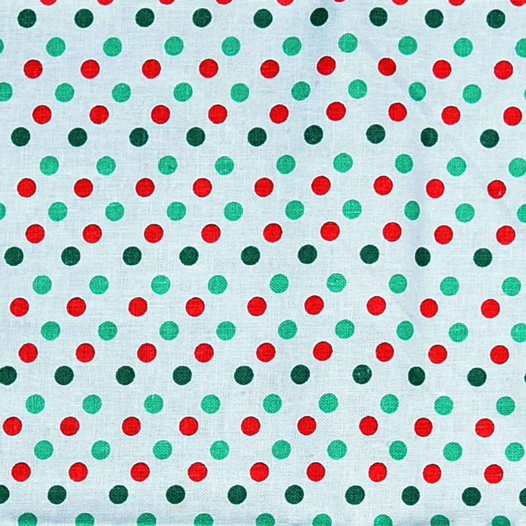 Cheapest π Red & Green Polka Dot Cotton Fabric by Loops & Threads® π―