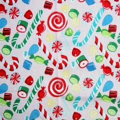 Discount π Candy Cane Cotton Fabric by Loops & Threads® π