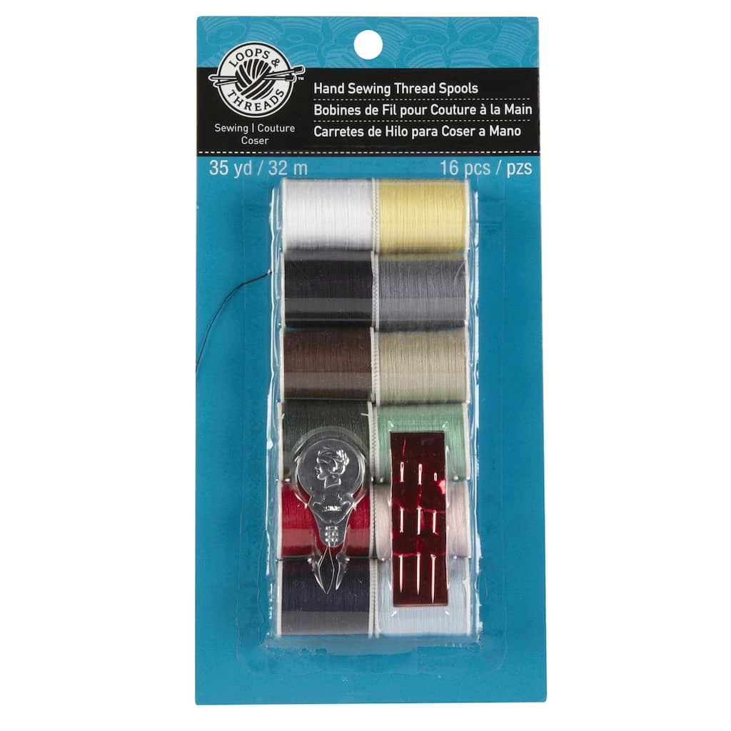 Coupon π Loops & Threads™ Hand Sewing Thread Spools, Light Colors π₯