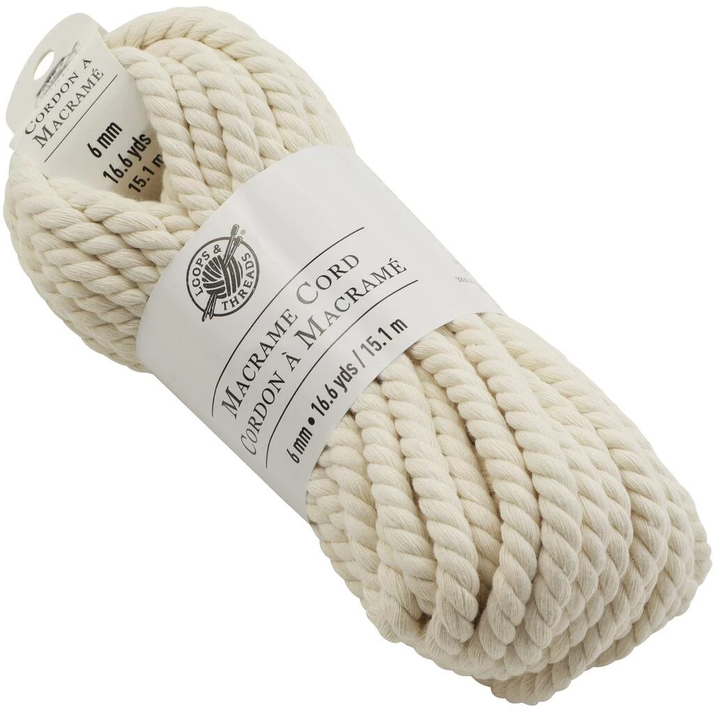 Brand new π 12 Pack: Macramé Cotton Cord by Loops & Threads®, 50ft. π - Image 3