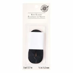 Best deal β¨ 24 Pack: 1/4" Black Knit Elastic by Loops & Threads™ π